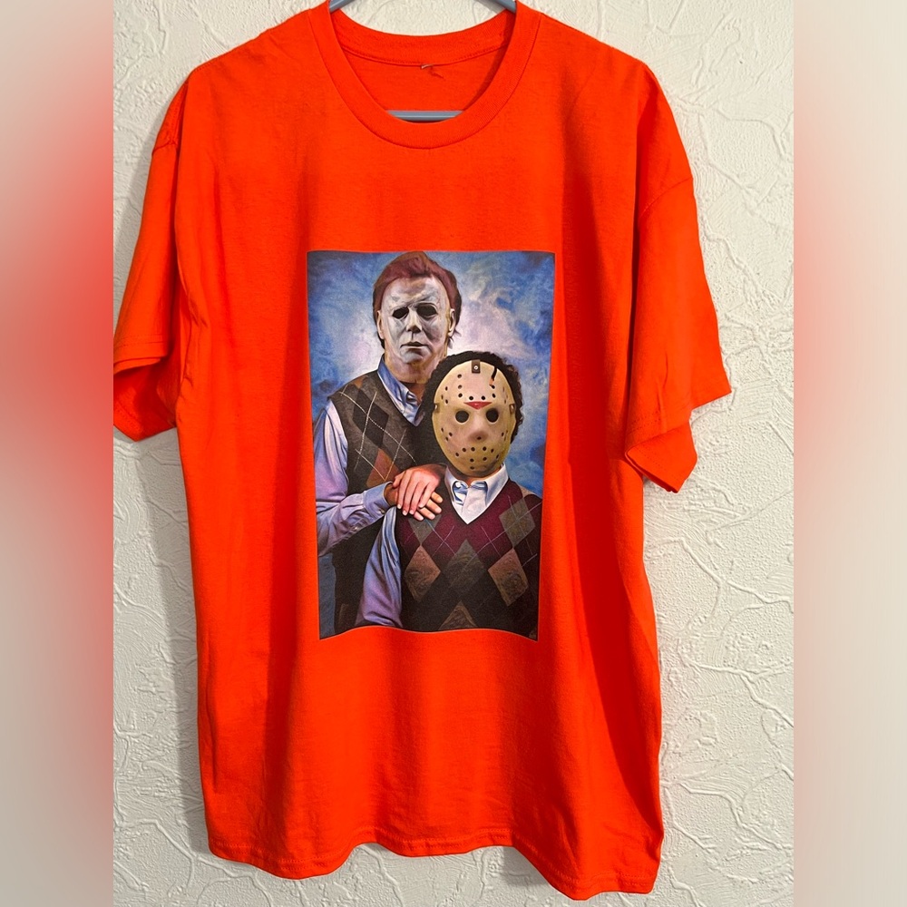 Insane Halloween Horror Step Bros Big Print Shirt
